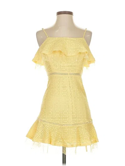 Pre-owned Joa Cocktail Dress In Yellow