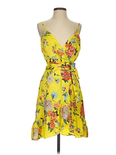 Pre-owned Joa Cocktail Dress In Yellow