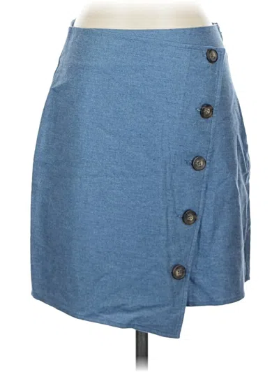 Pre-owned Joa Denim Skirt In Blue