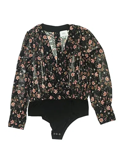 Pre-owned Joa Long Sleeve Blouse In Black