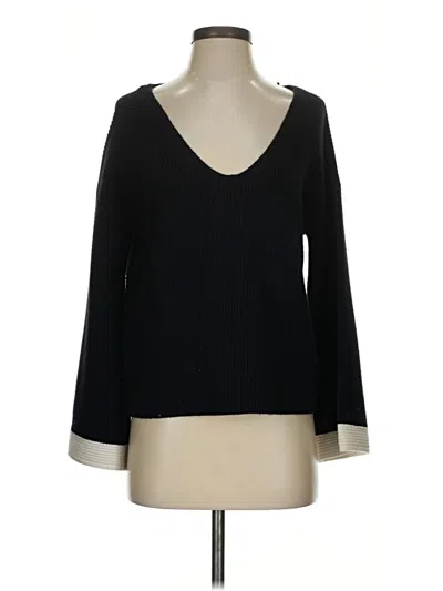 Pre-owned Joa Pullover Sweater In Black