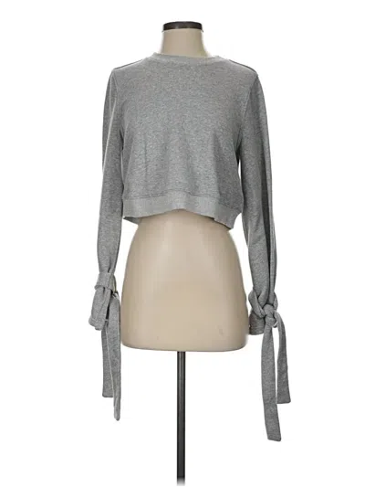 Pre-owned Joa Pullover Sweater In Gray