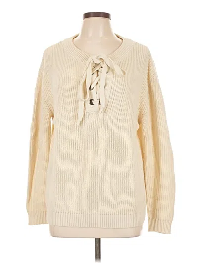 Pre-owned Joa Pullover Sweater In Ivory