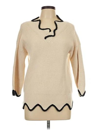 Pre-owned Joa Pullover Sweater In Ivory