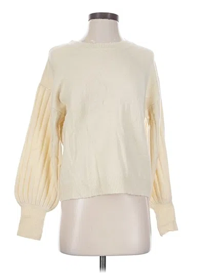 Pre-owned Joa Pullover Sweater In Ivory