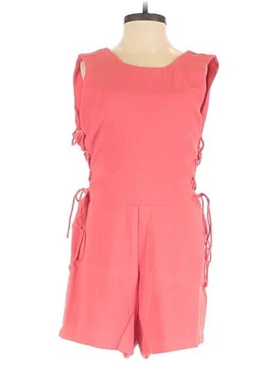 Pre-owned Joa Romper In Pink