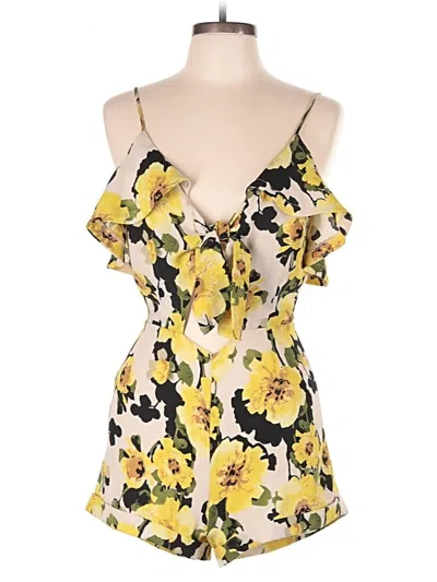 Pre-owned Joa Romper In Yellow
