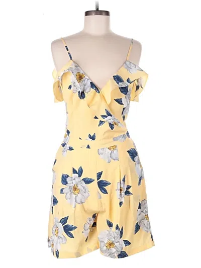 Pre-owned Joa Romper In Yellow