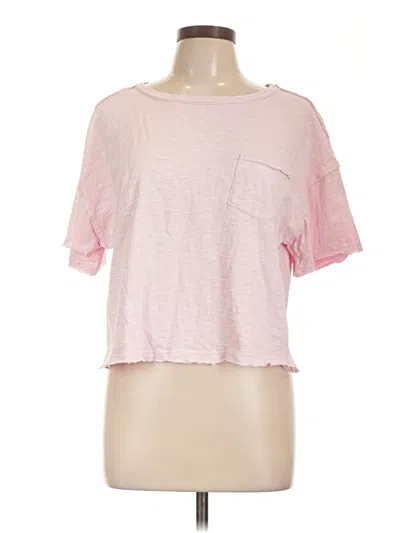 Pre-owned Joa Short Sleeve T-shirt In Pink