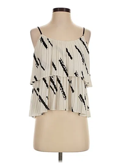 Pre-owned Joa Sleeveless Blouse In Ivory