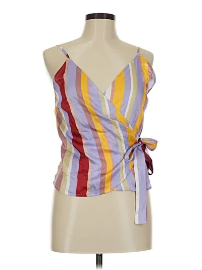Pre-owned Joa Sleeveless Blouse In Purple