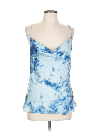Pre-owned Joa Sleeveless Top Blue Strapless Neckline Tops