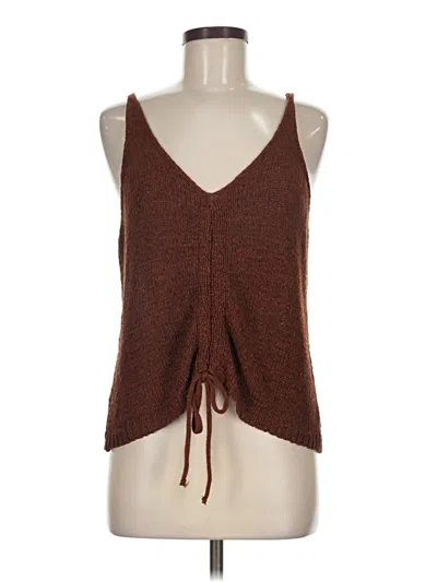 Pre-owned Joa Sweater Vest In Brown