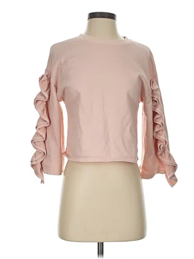 Pre-owned Joa Sweatshirt In Pink