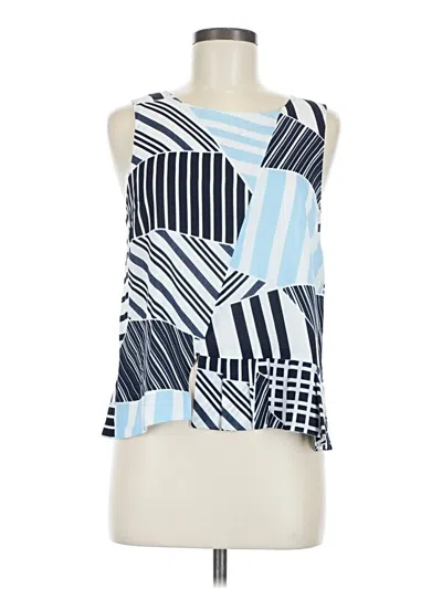 Pre-owned Joa Tank Top Blue One Shoulder Neckline Tops