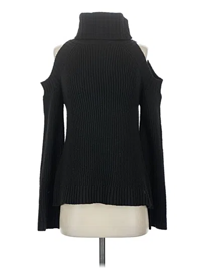 Pre-owned Joa Turtleneck Sweater In Black