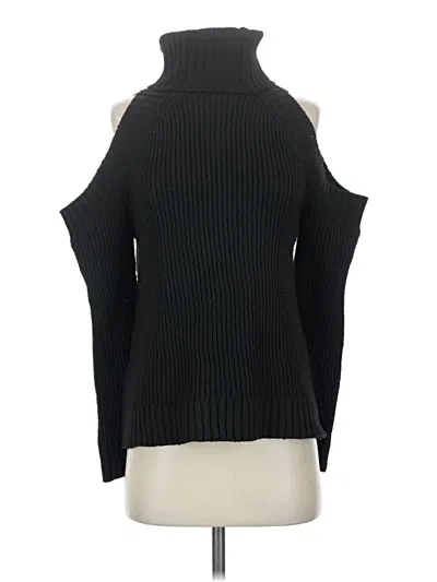 Pre-owned Joa Turtleneck Sweater In Black