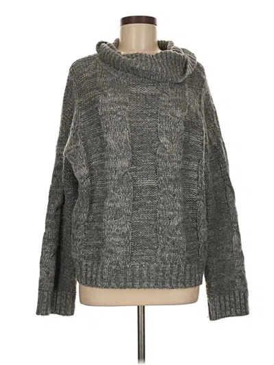 Pre-owned Joa Turtleneck Sweater In Gray