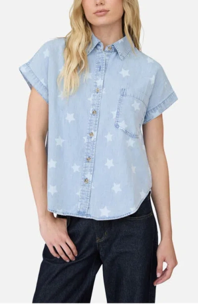 Joa J.o.a. Washed Denim Shirt In Blue