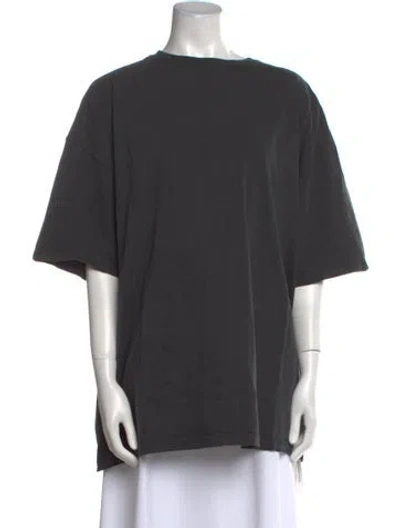 Pre-owned Joah Brown Bateau Neckline Short Sleeve Sweatshirt In Gray