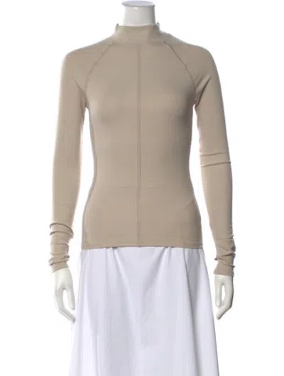 Pre-owned Joah Brown Mock Neck Sweater W/ Tags In Neutrals
