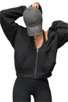 Joah Brown Oversized Zip Hoodie In Neutral