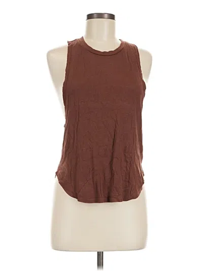 Pre-owned Joah Brown Sleeveless T-shirt In Brown