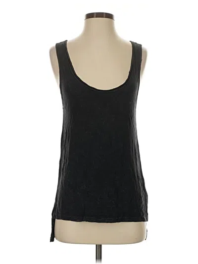 Pre-owned Joah Brown Tank Top Black Halter Neckline Tops