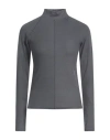 Joah Brown Woman T-shirt Charcoal Size M/l Rayon, Elastane In Gray