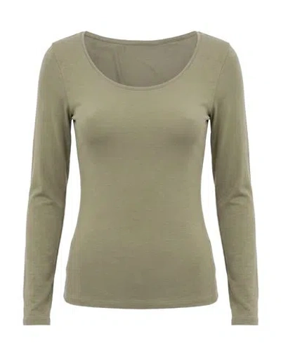 Joah Brown Woman T-shirt Sage Green Size Xs/s Modal, Elastane