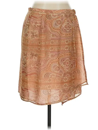 Pre-owned Joan & David Casual Skirt In Tan