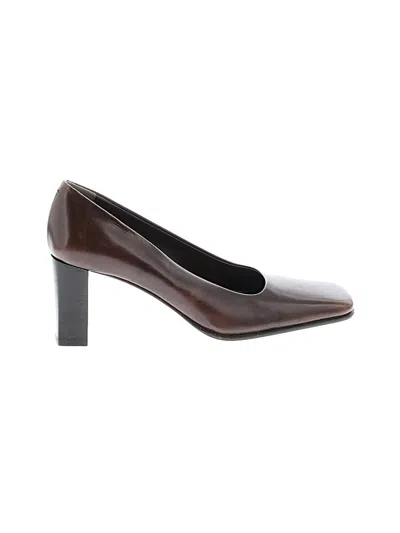 Pre-owned Joan & David Heels In Brown