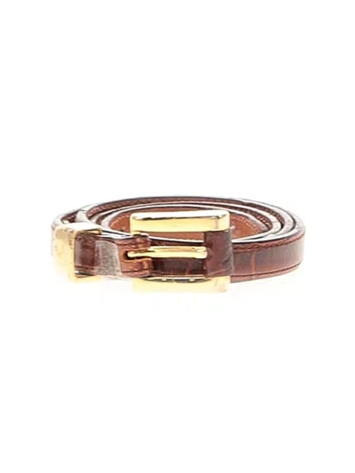 Pre-owned Joan & David Leather Belt In Brown