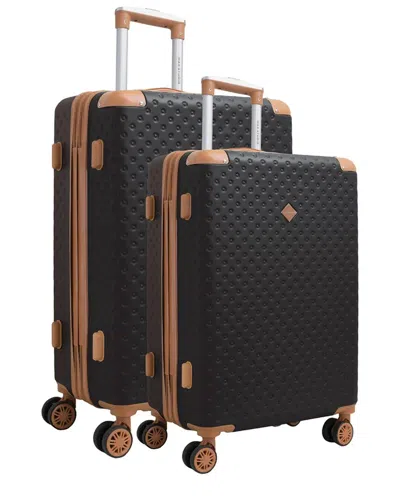Joan & David Max Studio Tufted Abs 2pc Hard-sided Luggage Set