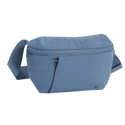 Joan & David Sport Nylon Passport Front Pocket Belt Bag - Denim In Blue