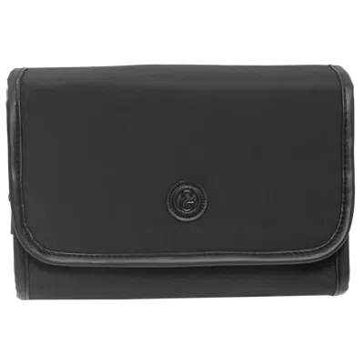 Joan & David The High Density Sport Nylon Roll Hanging Toiletry Organizer Bag - Black