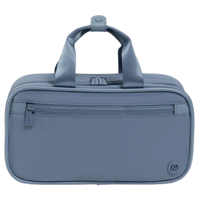 Joan & David The Sport Nylon Double Handle Hanging Toiletry Case - Denim In Blue