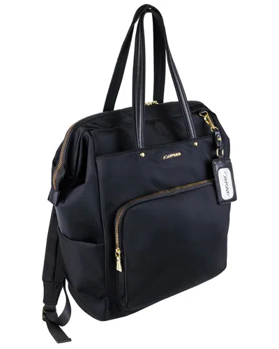 Joan & David Twill Nylon 19in Square Workbook Backpack In Blue