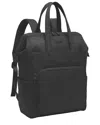 Joan & David Twill Nylon Square Frame Workbook Backpack In Black