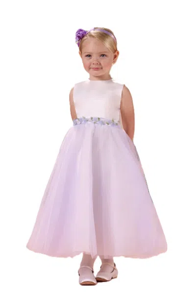 Joan Calabrese Kids' Toddler Tea Length A-line Fancy Dress In Lavender In Pink