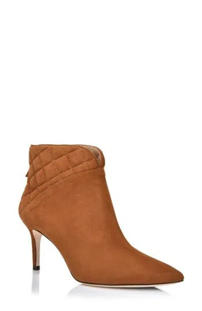 Joan Oloff Daron Ankle Bootie In Autumn Kid Suede