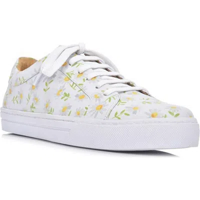 Joan Oloff Equality Sneaker In Dasiy Print Nappa