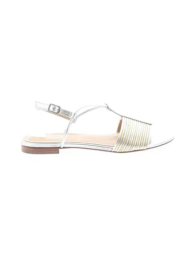 Pre-owned Joan Oloff Sandals In White