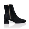 Joan Oloff Shoes Arina Dress Ankle Bootie With A Block Heel In Black