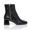 Joan Oloff Shoes Arina Dress Ankle Bootie With A Block Heel In Black