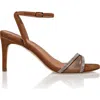 Joan Oloff Shoes Fame Ankle Strap Sandal Heel In Brown