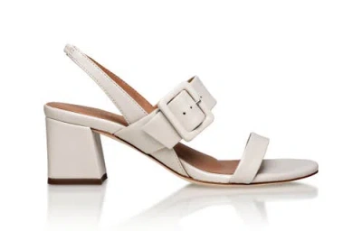 Joan Oloff Shoes Greyson Block Heel In White