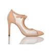 Joan Oloff Shoes Rebecca Mesh & Leather Pump In Multi