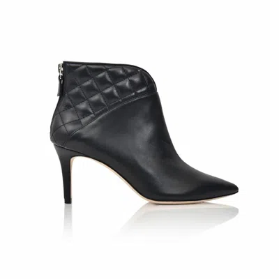 Joan Oloff Women's Daron Ankle Boot In Black Lux Nappa
