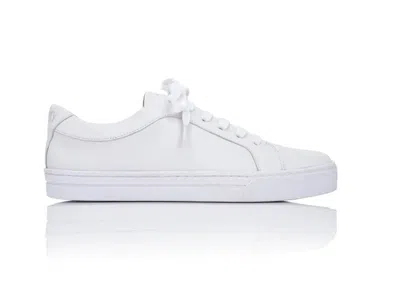 Joan Oloff Women's Equality Sneaker In White Nappa